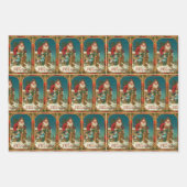 Feestelijke Oude Wereld Sinterklaas Inpakpapier Vel (Voorkant)