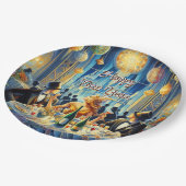 Feestelijke  oudejaarsavond papier Bord (Gekanteld)