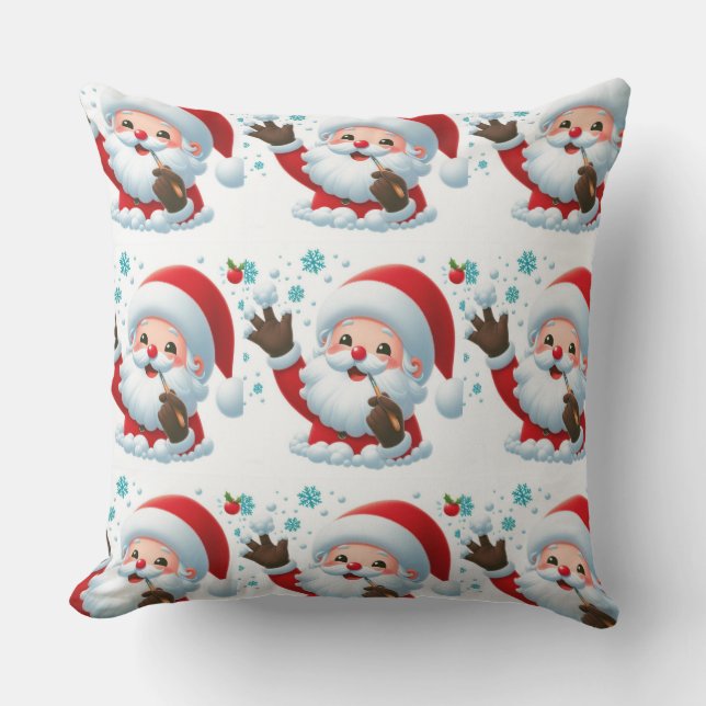 Feestelijke Outdoor Santa Sierkussen (Voorkant)