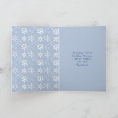 Feestelijke paarden en kerstverlichting kaart (Binnen)