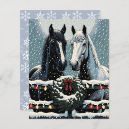 Feestelijke paarden | Kerst scrapbook 