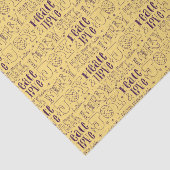 Feestelijke paarse kersttypografie tissuepapier (Detail)