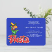 Feestelijke Papegaai Uitnodiging (Staand voorkant)