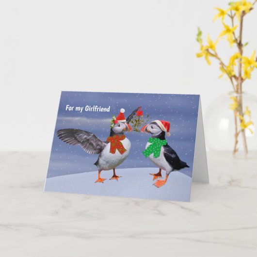 Feestelijke Papegaaiduikerskaart VRIENDIN Kaart (Gele Bloem)