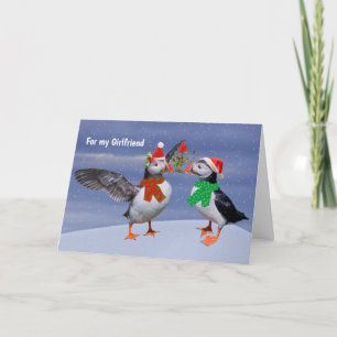 Feestelijke Papegaaiduikerskaart VRIENDIN Kaart