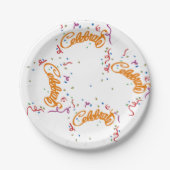 Feestelijke papieren bord (Voorkant)