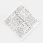 Feestelijke papieren servetten - Persoonlijk (Hoek)