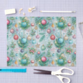 Feestelijke Pastel Kerstboom Ornament Holly Berry Tissuepapier (Craft)