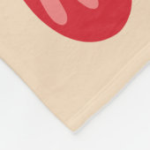 Feestelijke pastel roze Holly Christmas notenkrake Fleece Deken (Hoek)