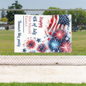 Feestelijke Patriottische BBQ-viering ontwerp Spandoek (Insitu)
