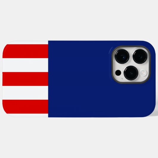 Feestelijke patriottische kleuren Case-Mate iPhone case (Achterkant (horizontaal))