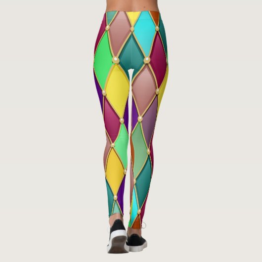 Feestelijke Patroon 1 Pop Mode Leggings (Achterkant)