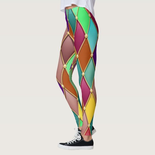 Feestelijke Patroon 1 Pop Mode Leggings (Links)