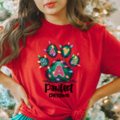 Feestelijke Paw Print Vakantie T-shirt