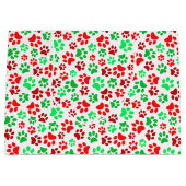Feestelijke Paw Prints Huisdier Liefhebbers Rood G Groot Cadeauzakje (Voorkant)
