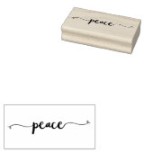 Feestelijke PEACE Holiday Swirls | Kerstmis, Chano Rubberstempel (Gestempeld)