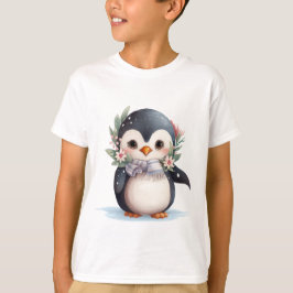 🎄 Feestelijke Penguin Holiday Shirt voor Jongens