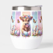 Feestelijke penseelstreek Paas Koe Wijntuimelaar (Links)