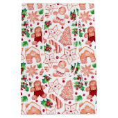 Feestelijke peperkoek Cookie Kerstmis Minimaal Medium Cadeauzakje (Achterkant)