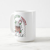 Feestelijke Pepermunt Mocha Koffie Cup Design Koffiemok (Voorkant links)