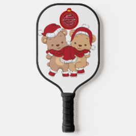Feestelijke Pickleball Paddle Design - Vrolijk Ker