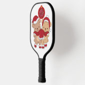 Feestelijke Pickleball Paddle Design - Vrolijk Ker (Links)