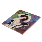 Feestelijke Pierrette in Celebration door Sophia C Tegeltje (Zijkant)