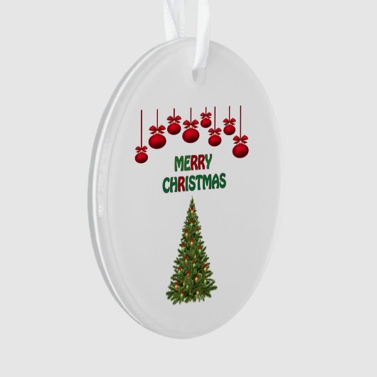 Feestelijke Pine Tree kerstcadeau voor koffieliefh Ornament (voorkant)