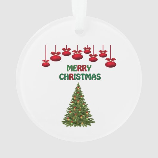 Feestelijke Pine Tree kerstcadeau voor koffieliefh Ornament (achterkant)