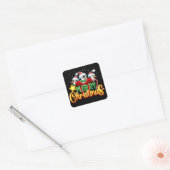 Feestelijke pinguïns Vrolijke kerst Stickers (Envelop)