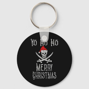 Feestelijke Piraat Yo Ho Ho Vrolijk Kerstmis Kabou Sleutelhanger