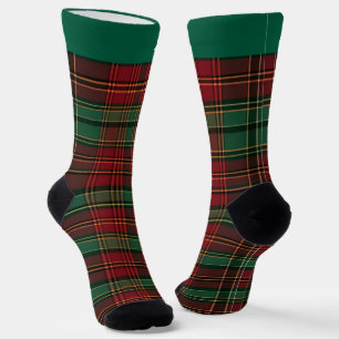 Feestelijke Plaid Christmas Sokken met naam