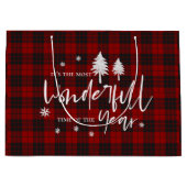 Feestelijke Plaid Wonderlijke Tijd van het Jaar Va Groot Cadeauzakje (Voorkant)