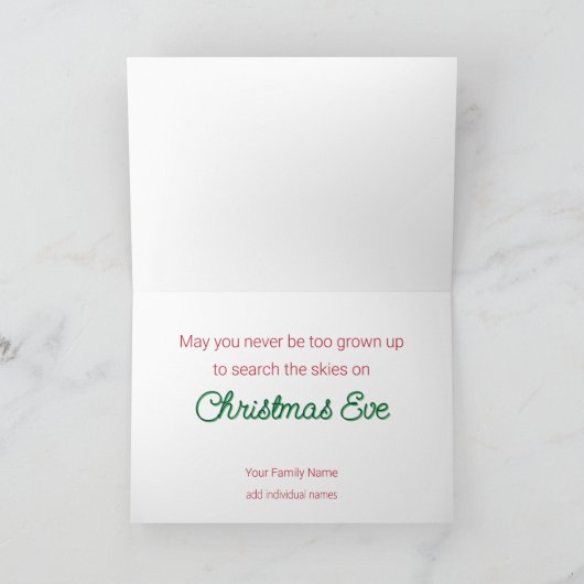 Feestelijke Poinsettia en Holly Four Foto Feestdagen Kaart (Binnen)