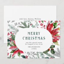 Feestelijke Poinsettia Kerstmis Mistletoe Foto