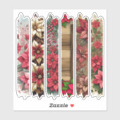 Feestelijke Poinsettia Lijsten Washi Tape Scrapboo Sticker (Vel)