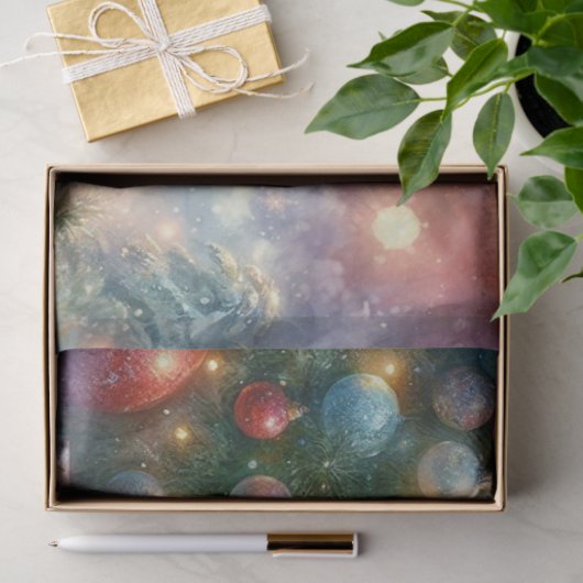 Feestelijke Polar Beer met Giant Gift Decoupage Tissuepapier (Geschenk)