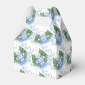 Feestelijke Polar Beren Kerstvakantie Bedankdoosjes (Achterkant)