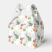 Feestelijke Polar Beren Kerstvakantie Bedankdoosjes (Achterkant)