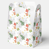 Feestelijke Polar Beren Kerstvakantie Bedankdoosjes (Geopend)