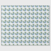 Feestelijke Polar Beren Kerstvakantie Cadeaupapier (Vlak)