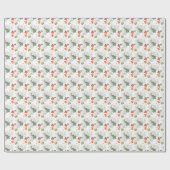 Feestelijke Polar Beren Kerstvakantie Cadeaupapier (Vlak)