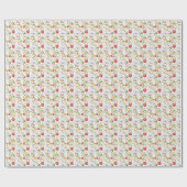 Feestelijke Polar Beren Kerstvakantie Cadeaupapier (Vlak)