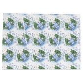 Feestelijke Polar Beren Kerstvakantie Groot Cadeauzakje (Achterkant)