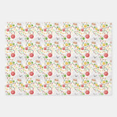 Feestelijke Polar Beren Kerstvakantie Inpakpapier Vel (Voorkant 3)