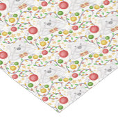 Feestelijke Polar Beren Kerstvakantie Korte Tafelloper (Hoek)