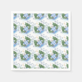 Feestelijke Polar Beren Kerstvakantie Servet