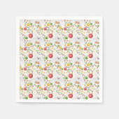 Feestelijke Polar Beren Kerstvakantie Servet (Voorkant)