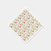 Feestelijke Polar Beren Kerstvakantie Servet (Hoek)