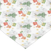 Feestelijke Polar Beren Kerstvakantie Tafelkleed (Gekanteld)